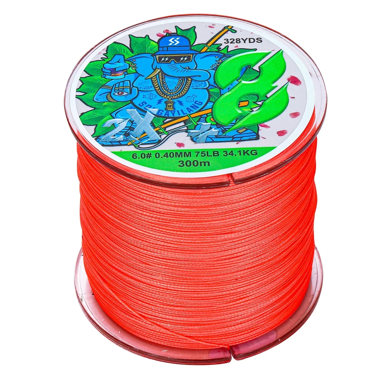 Sougayilang X8 300m Fishing Line 8 Strands Braided Fishing Line Abrasion Resistant Multifilament Carp Fishing Line 16-75LB