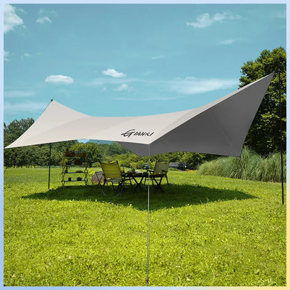 GIANXI Summer Ultralight Outing Camping Awning Gathering Picnic Rectangular Tent Portable Family Outdoor Beach Sunshade