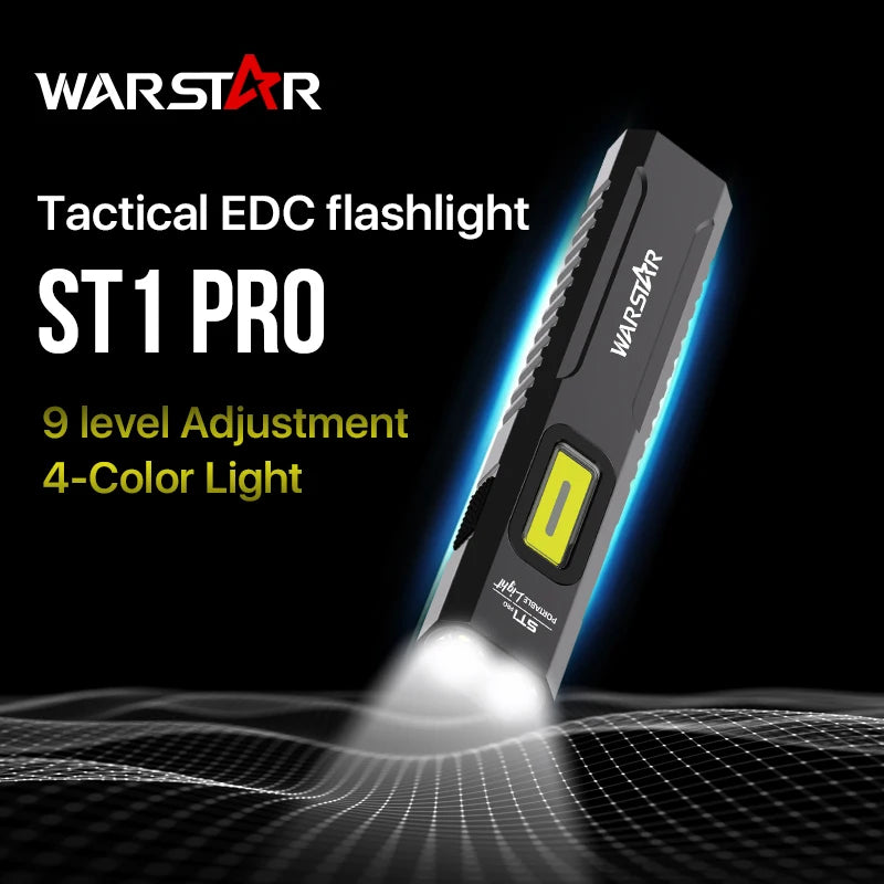 Portable Strong Light Work Light St1 Pro, 1500 High Lumens and High Brightness, Multi-Mode Operation, Aluminum Alloy Material, Durable and Drop-Resistant, Rechargeable Lithium Battery with 1000Mah High Capacity, Outdoor Emerg
