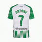 2026/27Men Green White Striped Soccer Jersey Short Sleeve Quick Dry Football Shirt Breathable Sports Shirt Team Training Uniform
