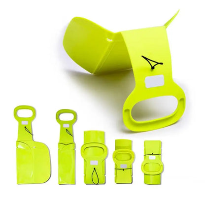 Outdoor Winter Sports Snow Sled Portable Foldable Snowboards Skiing Board With Handle For Children Sledge Snow Skiing Accessory