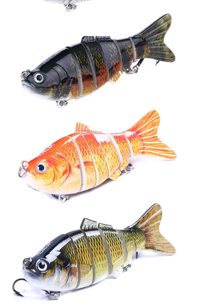 6/3/1Pcs Fishing Lure Sinking 10cm 17.5g 6 Segment Multi Jointed Swimbait Artificial Wobblers Crankbait Hard Bait Pesca Tackle