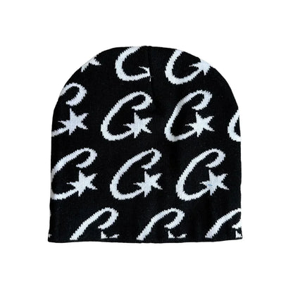 Couple Knitted Caps Hip-hop Trendy Beanie Hat 2024 Letter Jacquard Women Male Winter Hot Girl Warm Knitted Hat Balaclava Beanies