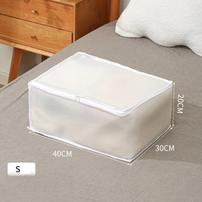 Underbed Storage Bag Foldable Quilt Bag Wardrobe Clothes Storage Box Dustproof Organizer Large Capacity Quilt Storage Bag