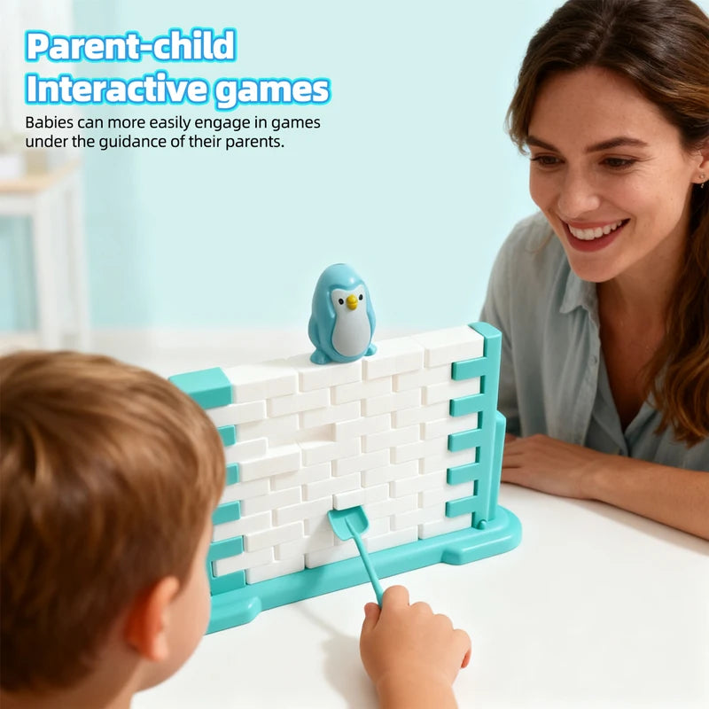 Save Penguin Game Parent-Child Interaction Toy Break Ice Block Save Penguin Puzzle Toy Indoor Board Game Birthday Gifts for Kids