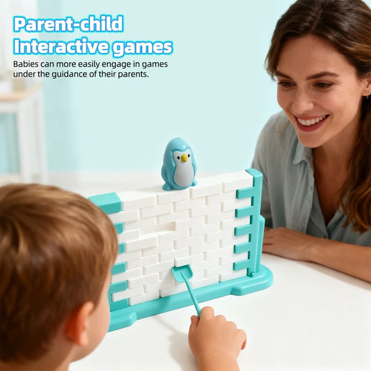 Save Penguin Game Parent-Child Interaction Toy Break Ice Block Save Penguin Puzzle Toy Indoor Board Game Birthday Gifts for Kids