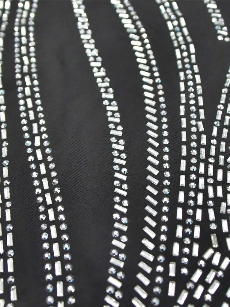 HBLL Women Dresses for Special Occasions Sexy Rhinestone Cocktail Floor Length Long Maxi Dress Evening Party Birthday Dresses