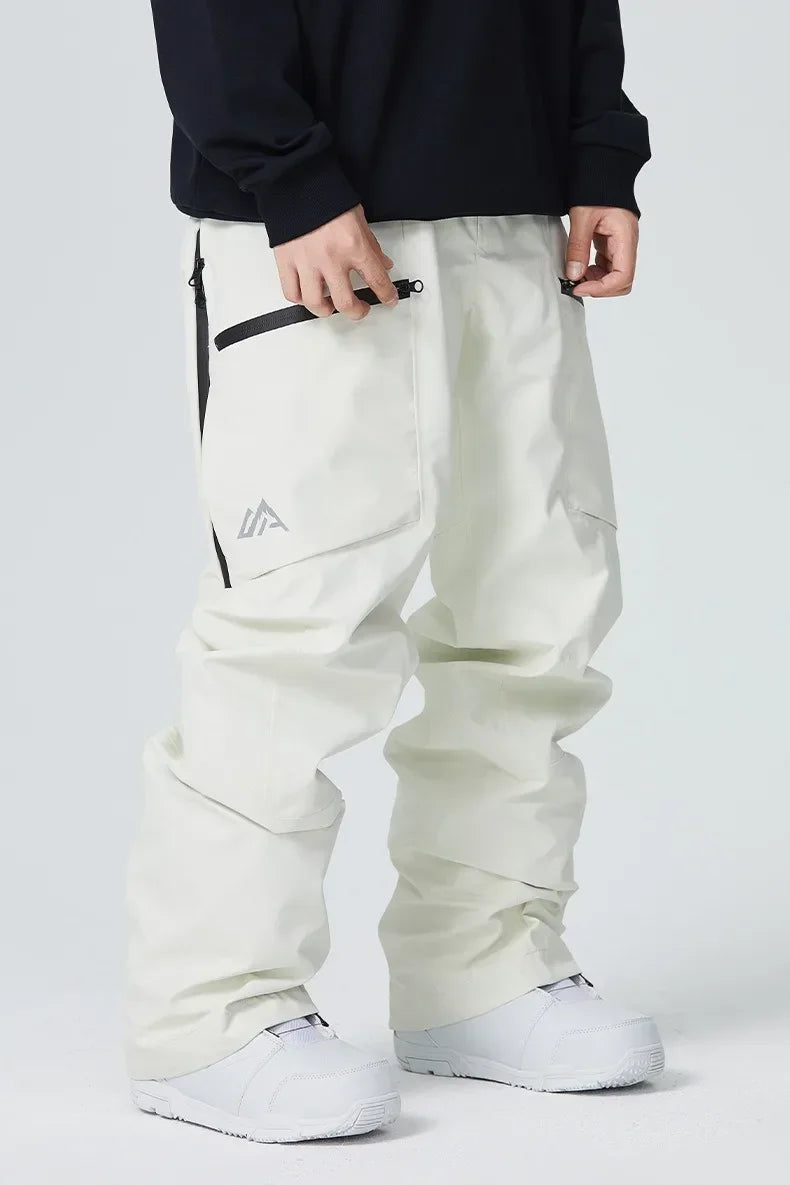 Snow Trousers 2025 Outdoor Sports Snowboard Wear Winter Warm Loose Ski Pants Windproof Waterproof Skiing Pants Women Men Clothes