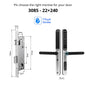 Waterproof TTLock Outdoor Gate Fingerprint Bluetooth APP RFID Code Keyless Electronic Smart Door Lock for Glass Aluminum Sliding