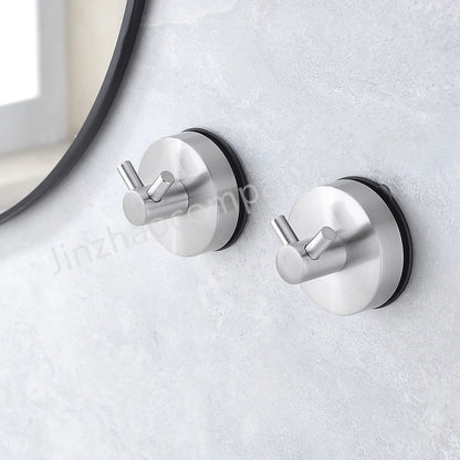 1/2/4pcs 5KGS Reusable Towel Hook Vacuum Suction Cup Hook Robe Hooks Kitchen Bathroom Home Suction Hook Hanger Accessories