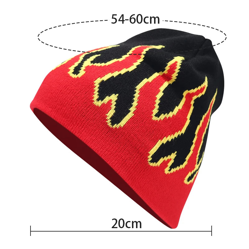 Bocca Beanie Y2K Knitting Hat For Men Women Warm Winter Autumn Letter Cartoon Streetwear Knitting Cap Hip Hop Gorras New Fashion