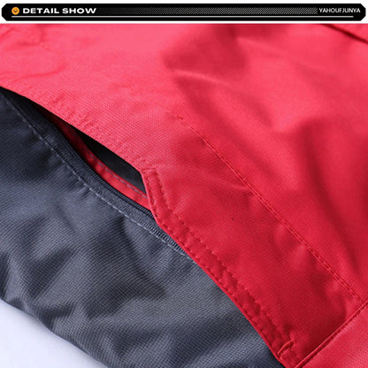 9XL New Winter Men Outwear Fleece Warm Removable Hooded Jacket Men Outdoor Skiing Windbreaker Waterproof Casual Jacket Coat Male