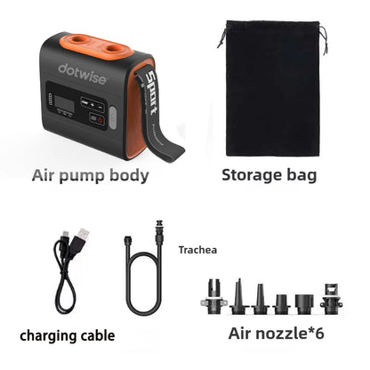 DOTWISE Outdoor Wireless Air Pump Travel Vacuum Pump with Inflatable Deflate Portable Electric MINI Inflatable Pumps for Mats