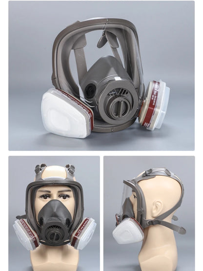 Full Face Gas Masks Survival Chemical Respirator with 40mm Filter, Full Face Respirator Gas Mask with 40mm Activated Carbon Filt