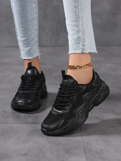 Lightweight Mesh Breathable Women's Sneakers Versatile Casual White Shoes for Comfortable Wear