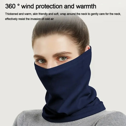 Winter Outdoor Cycling for Both Men and Women, with Plush Warm and Windproof Headscarves and Neck Covers for Face Protection