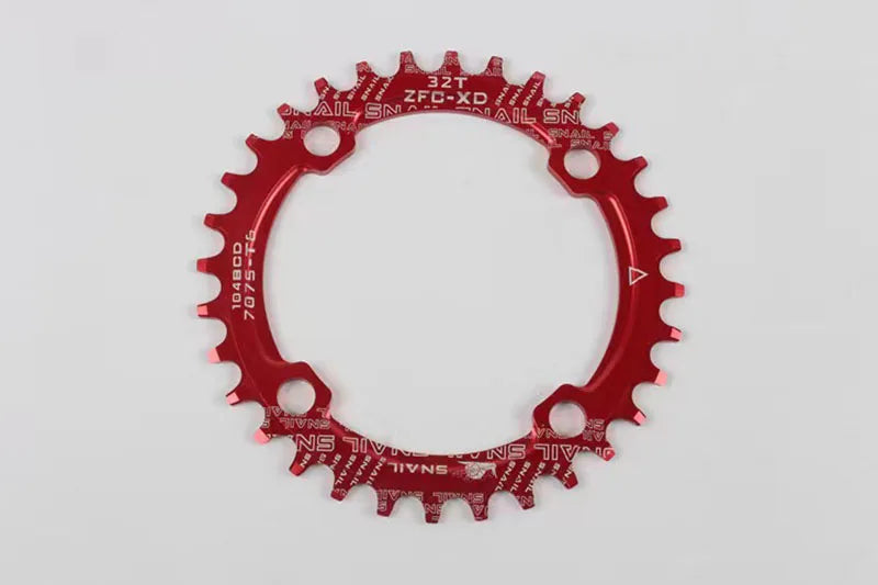 MEROCA Bicycle Crank Chainwheel 104BCD Bike Crankset Aluminum Alloy with Bottom Square Hole 170mm Crank 32/34/36/38/40/42T Plate