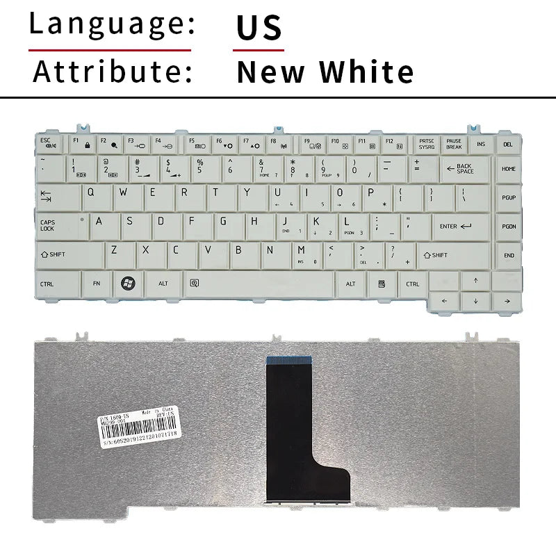 New keyboard For Toshiba Satellite C600 C645 L600 L600D L630 L635 L640 L645 L700 L730 L740 L745 L730 L735 US