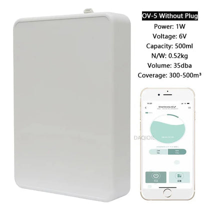 500ML Capacity Fragrance Diffuser Smart Scent Air Machine For Home Professional Waterless Essential Oil Diffuser Air FreshenerElectric DiffusersGoWisse.com