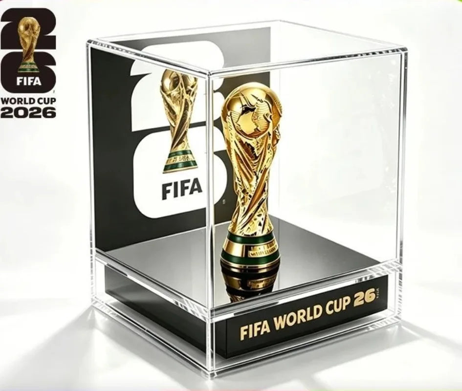 FIFA 2026 USA Canada Mexico World Cup 3D Trophy Model Ornament Collectible Souvenir Football Fan Gift Decor Figurine