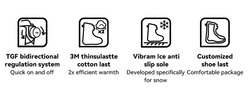 VECTOR Professional Women Man Ski Shoes Warm Waterproof Snowboard Boots Non-slip Leather Breathable Snow Ski Boots Ski Equipment