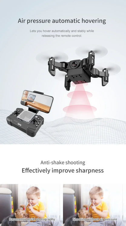 Xiaomi V2 New Mini Drone Professional HD Camera 5G Wifi FPV Air Pressure Altitude Hold Foldable Quadcopter RC Drone Toys UAV