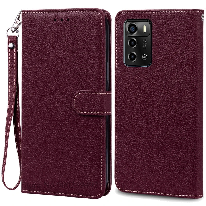 For ZTE Blade V40 Vita Case Soft Silicone Back Cover For ZTE Blade V40 Vita Case Leather Wallet Flip Cover Fundas