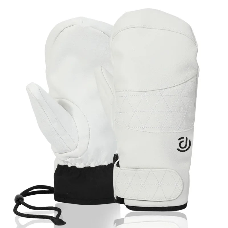 Ski Gloves Men's Waterproof and Cold-proof Plus Velvet Thickening Outdoor Cycling Warm Winter Cycling Gloves Men and Women