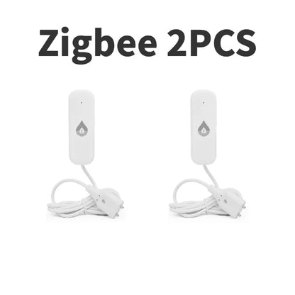 Tuya WiFi/Zigbee Water Leakage Alarm Sensor Smart Home Flood Leak Detector Smart Life Products App Remote Monitoring