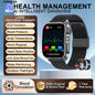 2025 New Mcro Phsical Examination 650nm Laser Therapy ECG Urci Acid Blood Fat Smart Watch Men Blood Pressure Heart Rate Bracelet