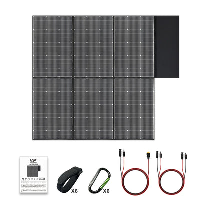 ALLPOWERS 600W Foldable Solar Panel High-Efficiency Solar Module Solar Charger with Solar Output for RV Off-Grid Boat Home Camp