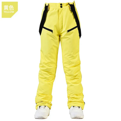 Women's and Men's Ski Pants Windproof Waterproof Snowboarding Pants Winter Outdoor Warm Snow Sports Pants Men Women Skiing