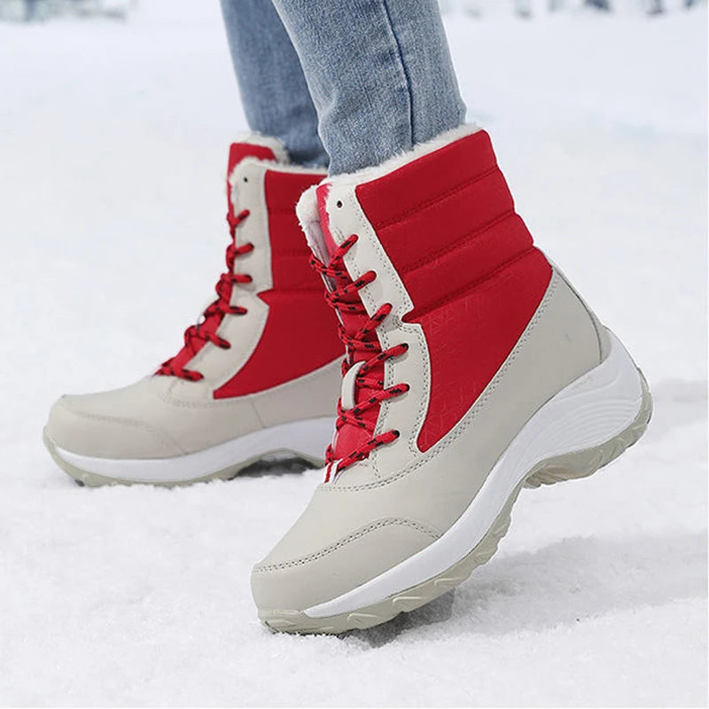 Snow Boots for Women Platform Shoes Boots Plush Keep Warm Women's Thigh High Boots Winter Ankle Boots Comfortable Walking Shoes