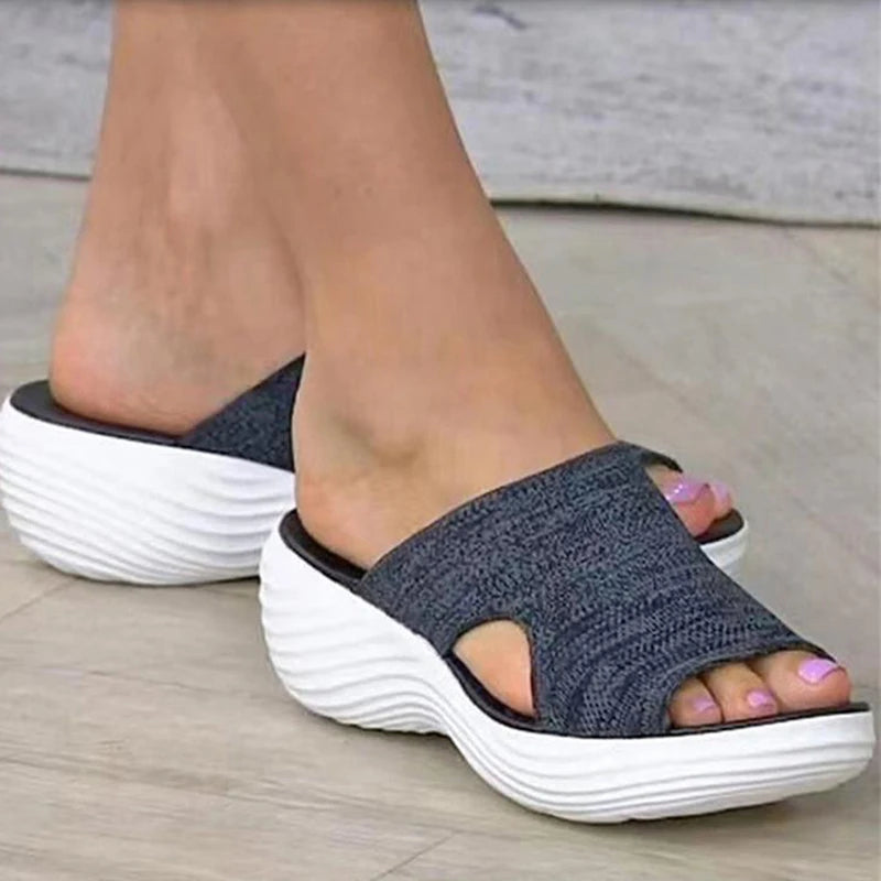 Women Shoes Sandals Summer Party Ladies Shoes Slides Women's Shoes Wedge Sandals Ladies Plus Size Footwear Woman Slippers Female