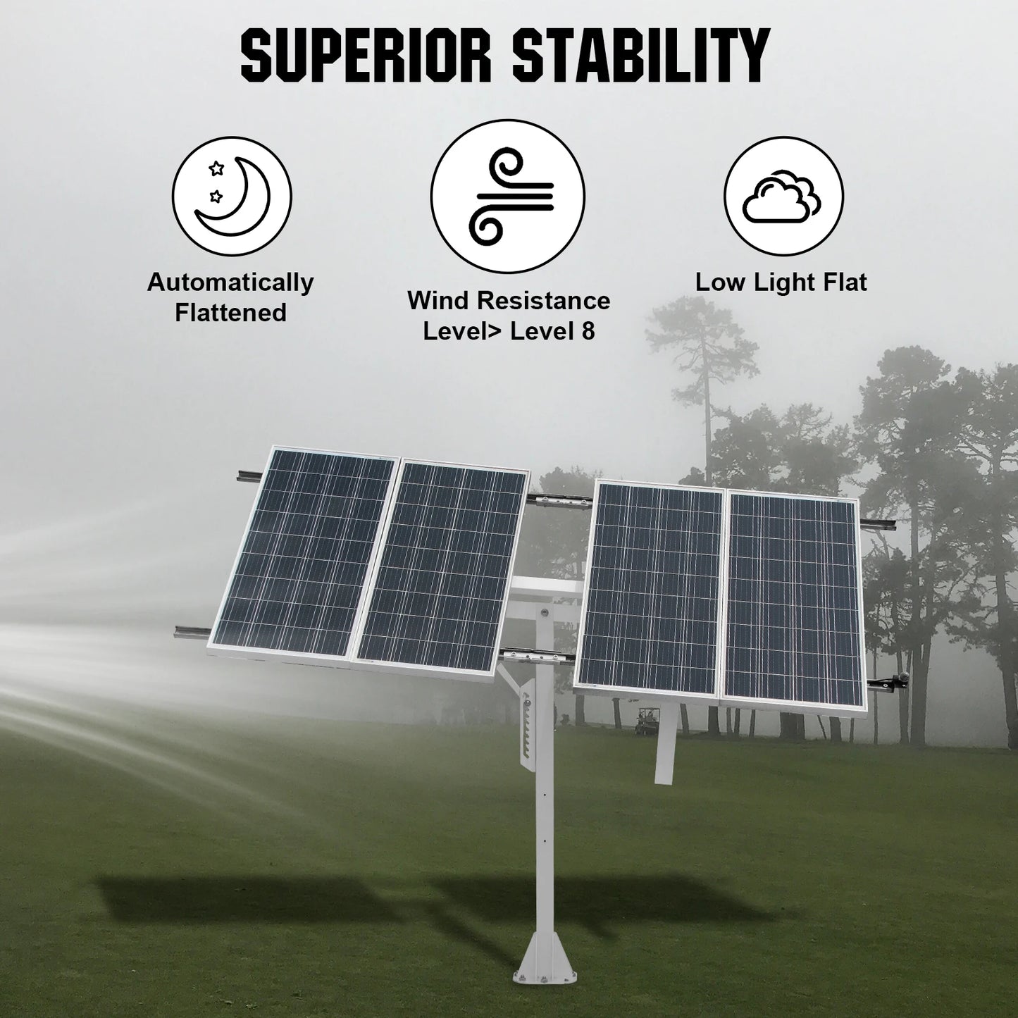 ECO-WORTHY Solar Panel Single Axis Tracking System (Increase 30% Power) with Tracker Controller,High Stability for Yard/Farm