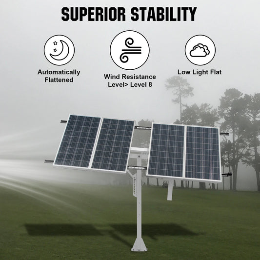 ECO-WORTHY Solar Panel Single Axis Tracking System (Increase 30% Power) with Tracker Controller,High Stability for Yard/Farm
