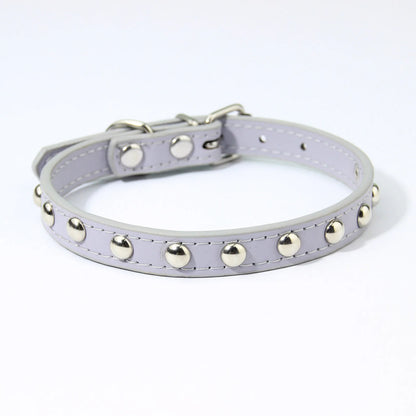 Rivets Anti-Bite Leather Dog Cat Collars Pu For Small Medium Large Dogs Pet Collar Pet Products Kitten Puppy Neck Strap