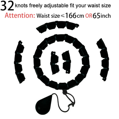 32/24/28 Section Adjustable Sport Hoops Abdominal Waist Exercise Detachable Hoola Massage Fitness Hoop Training Weight Loss