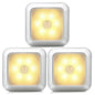 LED Night Light Smart Motion Sensor Night Light 3A Battery-powered Bedside Lamp Closet Bedroom Hallway Staircase Lighting