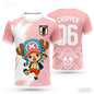 2026 Summer Japan One Piece Luffy Football Jersey Men T-shirt Football Special Jersey Adult Men's Quick-Drying T-shirt