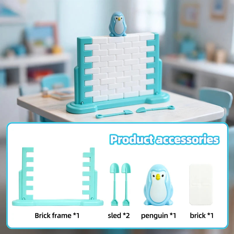 Save Penguin Game Parent-Child Interaction Toy Break Ice Block Save Penguin Puzzle Toy Indoor Board Game Birthday Gifts for Kids