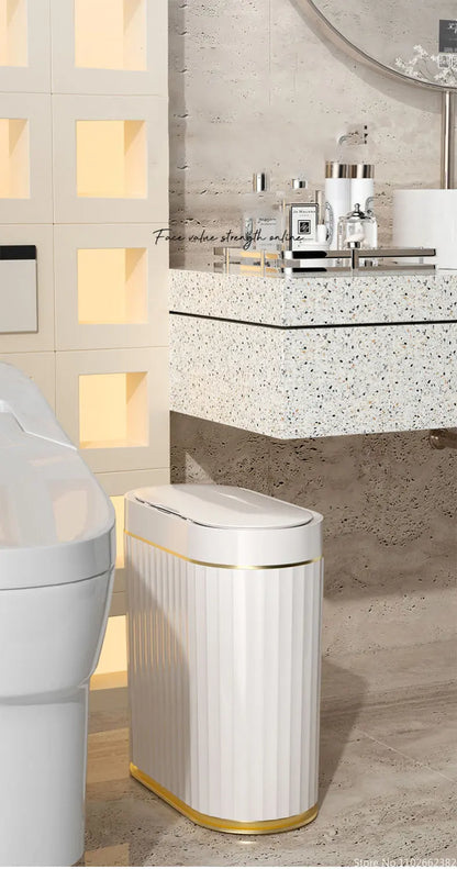 7L/9L Smart Trash Can Electronic Automatic Smart Sensor Garbage Bin Household Toilet Waste Garbage Can for Kitchen Bathroom