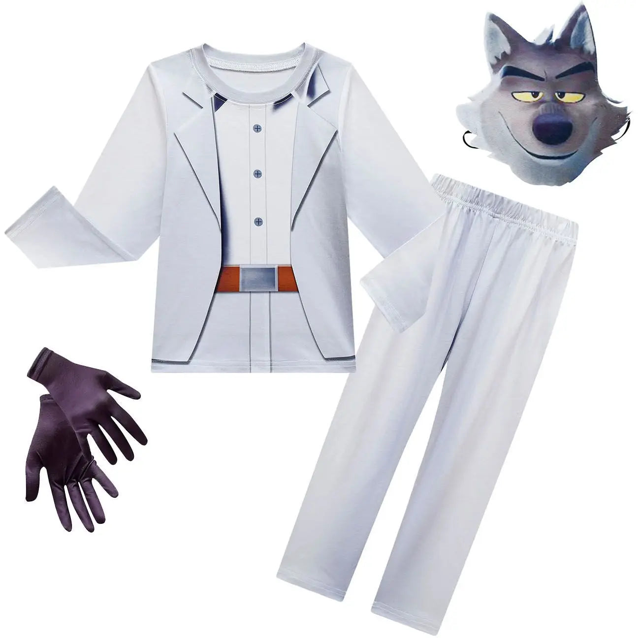 The Bad Guys Movie Cosplay Costume Bad Guys Mr.Wolf Piranha Snake Shark Cosplay Costume Halloween Party Uniform Birthday Gift
