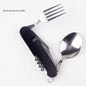 Foldable Camping Utensil Set - Multi-Functional Knife, Fork, Spoon Combo for Outdoor Activities and Sports Camping Picnic Travel