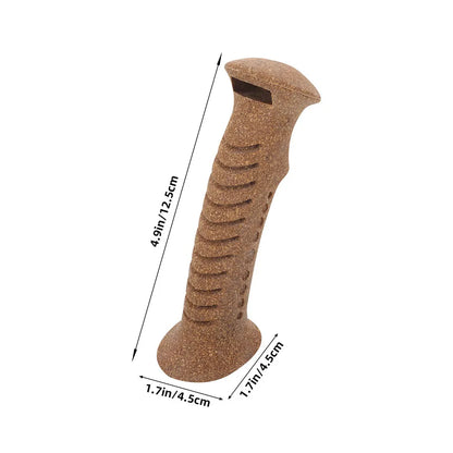 2 Pcs Cane Handle Grip Replacement Wooden Hiking Stick Part Cork Trekking Pole Skiing Handles Walking Sticks Camping Hiking