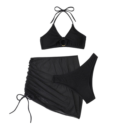 2024 Sexy Solid Push Up Tankini Set Strapped Woman Swimsuit Women High Waist Swimwear Backless Beach Bathing Suit White Bikinis