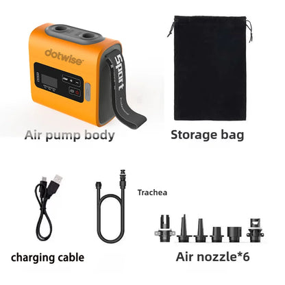 DOTWISE Outdoor Wireless Air Pump Travel Vacuum Pump with Inflatable Deflate Portable Electric MINI Inflatable Pumps for Mats