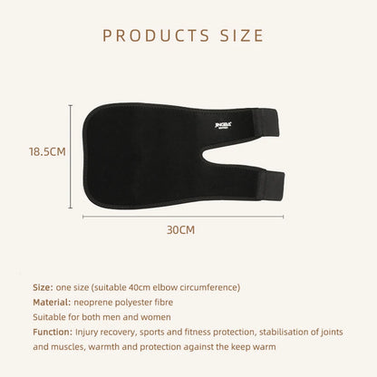 1 Piece Unisex Adjustable Neoprene Elbow Support Brace - Comfortable Sports Fitness Protector for Men and Women