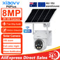 8MP 2K HD WIFI Wireless PTZ Solar Cctv Camera Battery Powered Outdoor IP65 Waterproof IP Security Iphone Camera PIR Night Vision