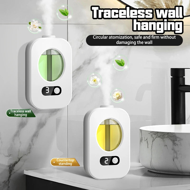 Automatic Diffuser Aromatherapy Machine Air Fragrance Air Freshener Toilet Bathroom Aroma Essential Oil Dispenser HumidifierUltrasonic DiffusersGoWisse.com